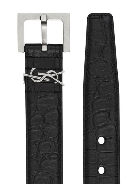 ysl croc belt|farfetch ysl belts.